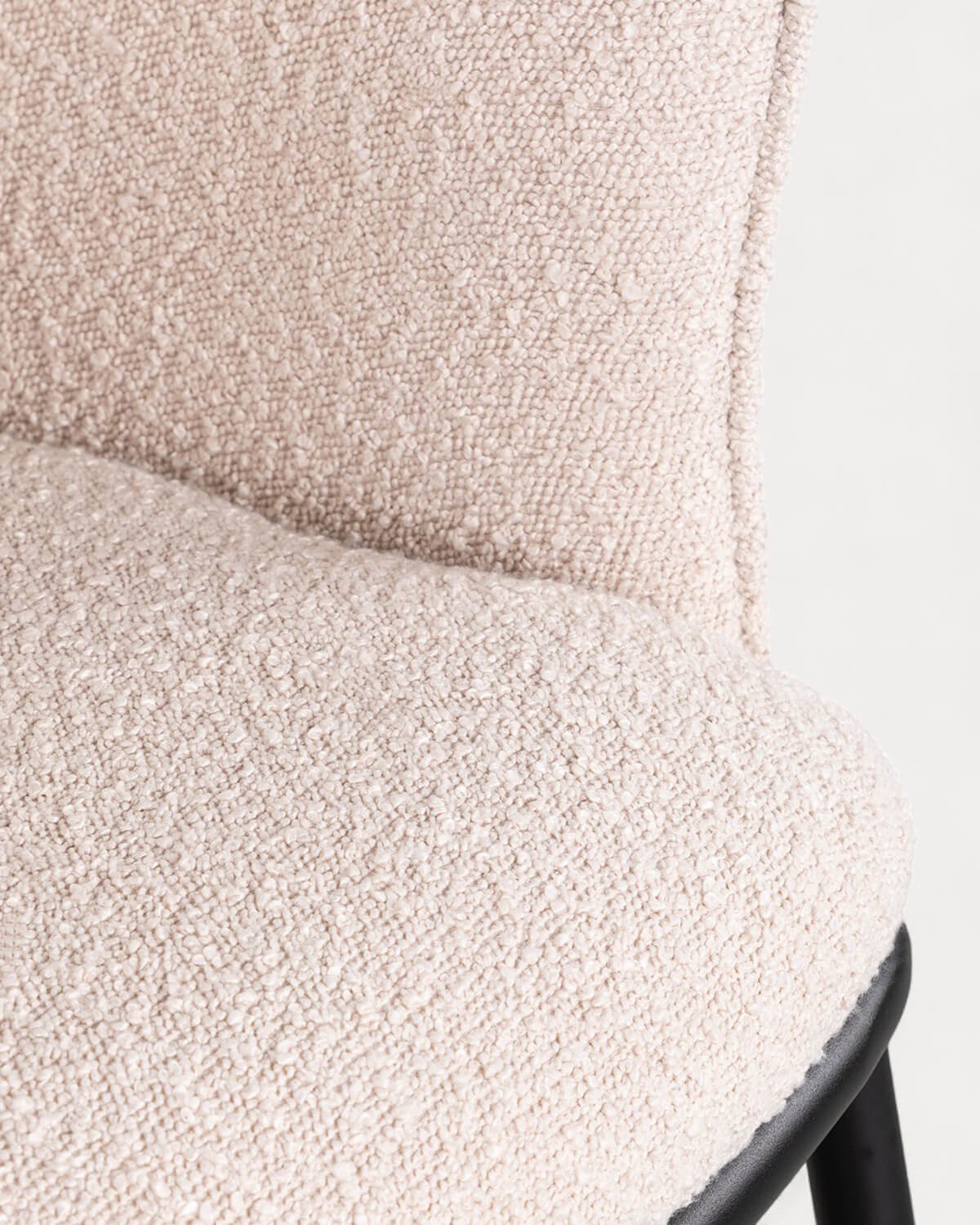 Pack 4 Esszimmerstühle aus Stoff und Metall Bonie, Galeriebild 7