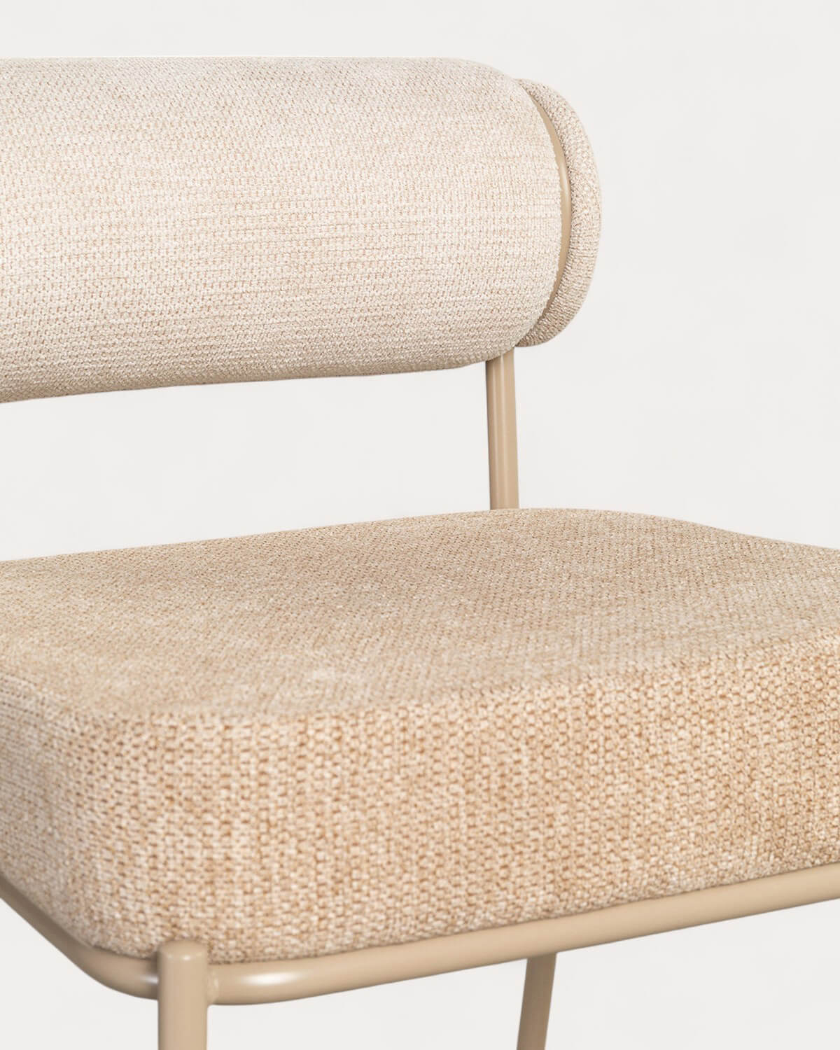 Hoher Hocker aus Stoff und Metall (64,5 cm) Elin Soft, Galeriebild 4