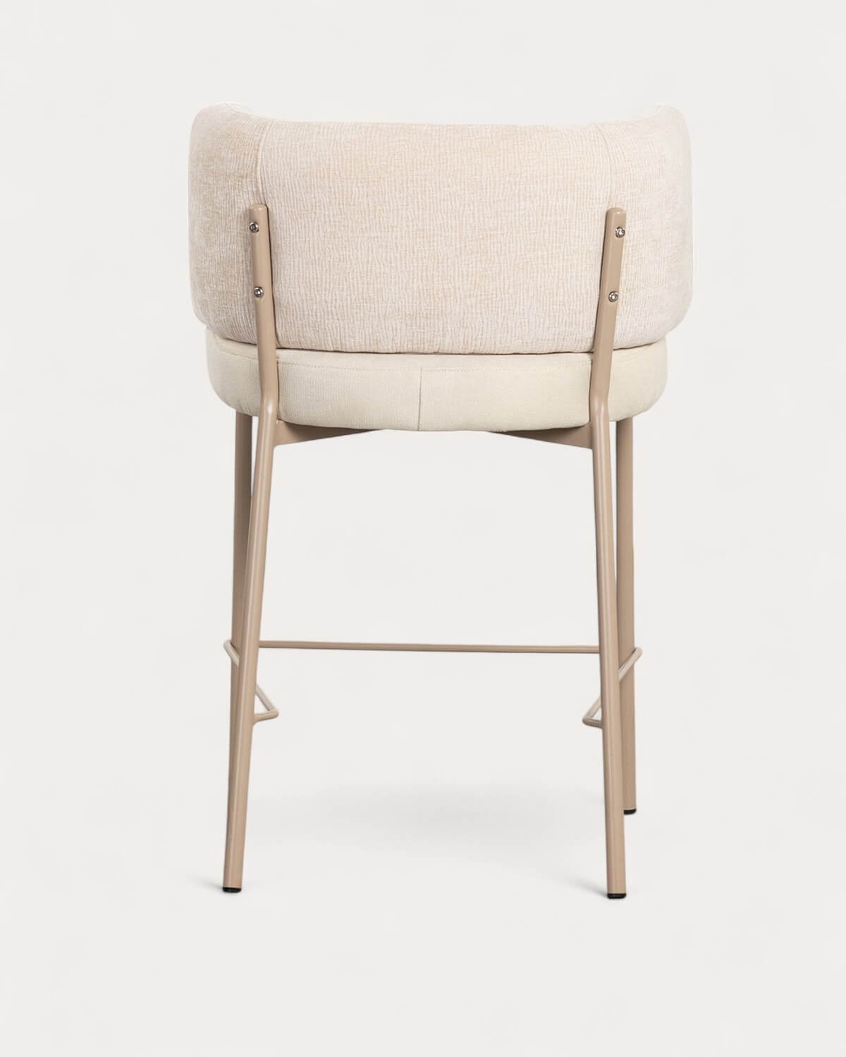 Hoher Hocker aus Stoff und Metall (64 cm) Hades Soft, Galeriebild 3