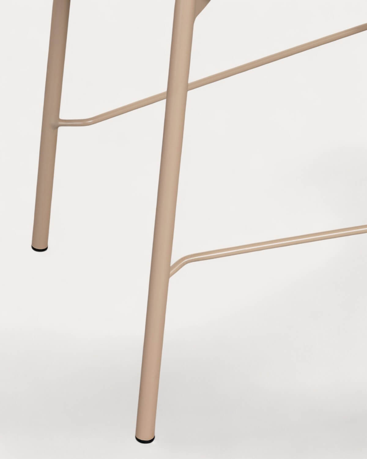 Packen Sie 2 hohe Hocker aus Stoff und Metall (64 cm) Hades Soft, Galeriebild 6