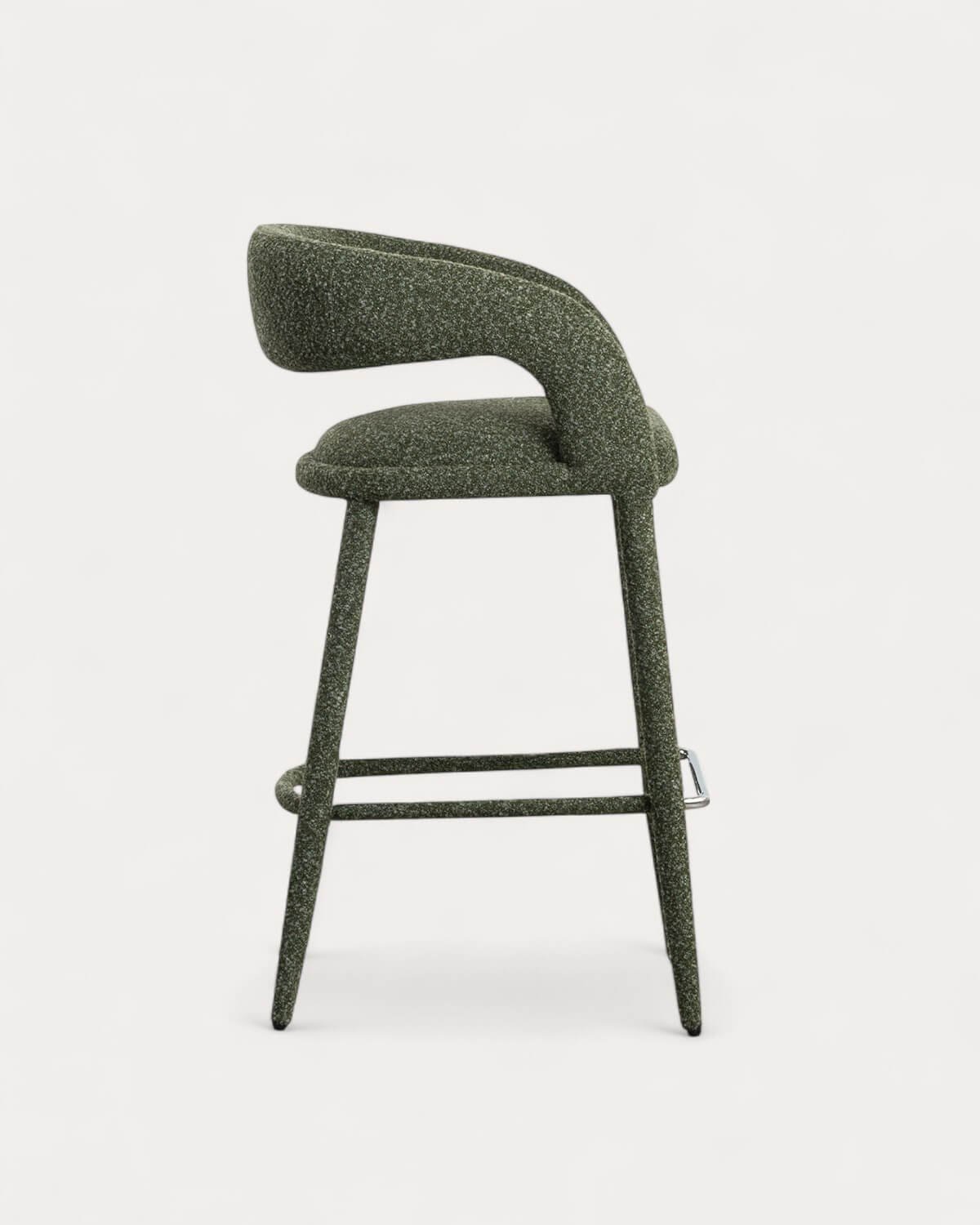 Hoher Hocker aus Stoff und Metall (75 cm) Ewen, Galeriebild 2
