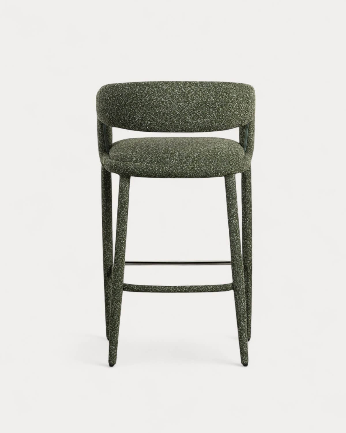 Hoher Hocker aus Stoff und Metall (75 cm) Ewen, Galeriebild 3