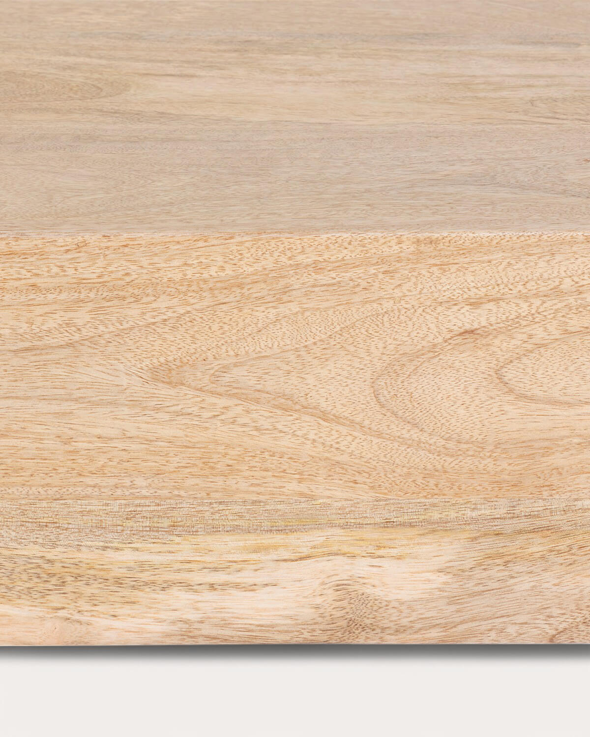 Rechteckige Flurkonsole mit 2 Schubladen 120x40 cm aus Mangoholz Vanile, Galeriebild 7