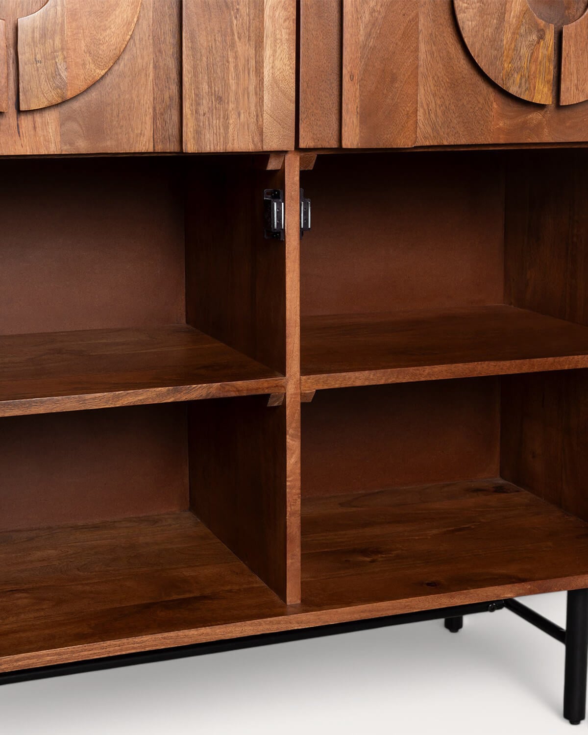Barschrank 90x40 cm aus Mangoholz Lenan, Galeriebild 6