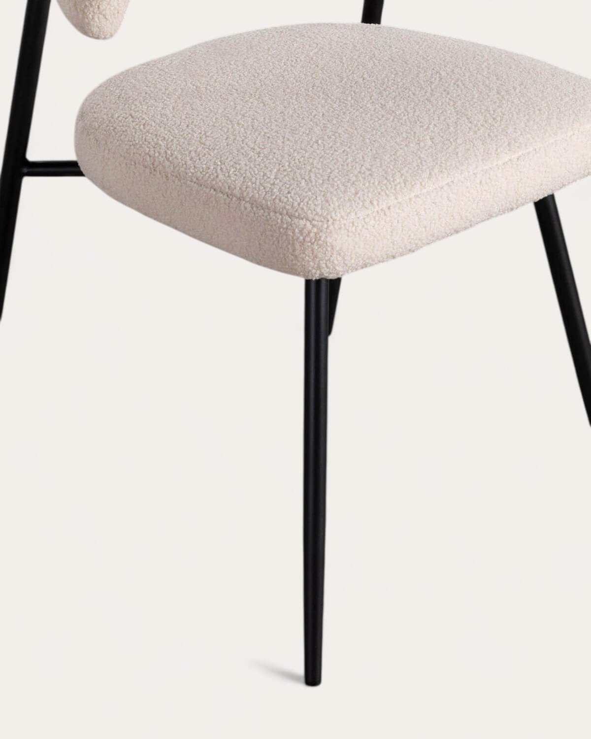 2er Pack Metall-Esszimmerstühle Eloise Bouclé, Galeriebild 8