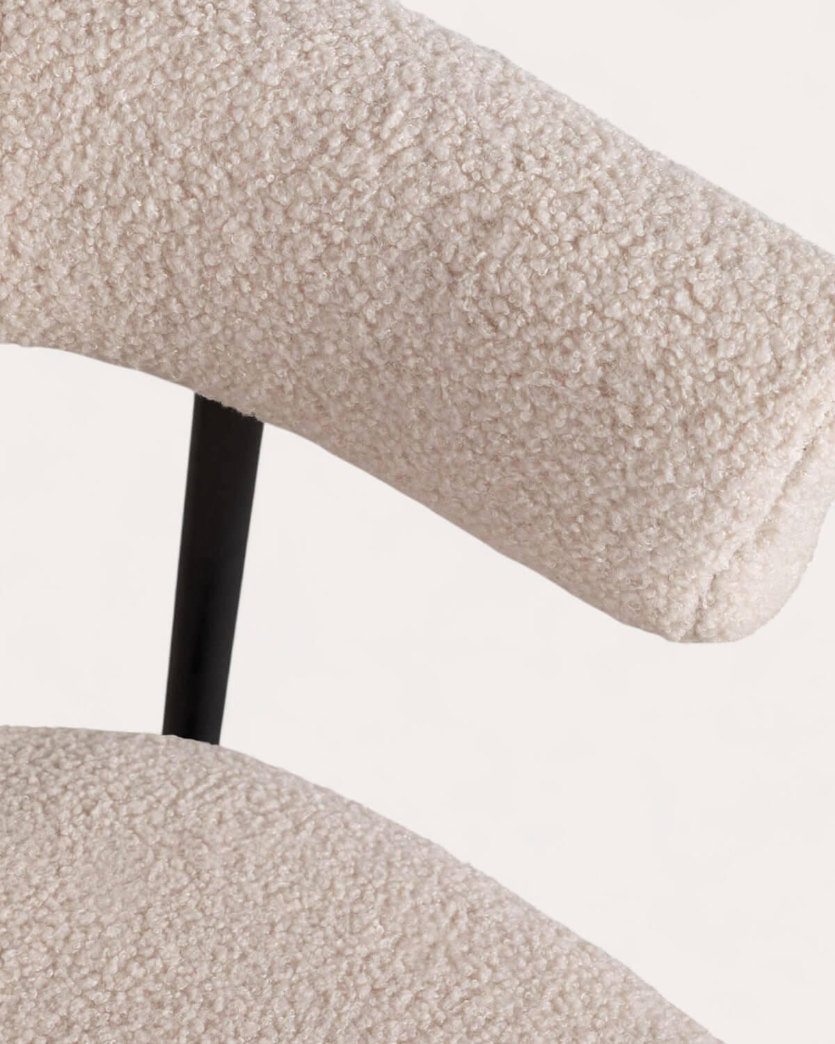 4er Pack Metall-Esszimmerstühle Eloise Bouclé, Galeriebild 6