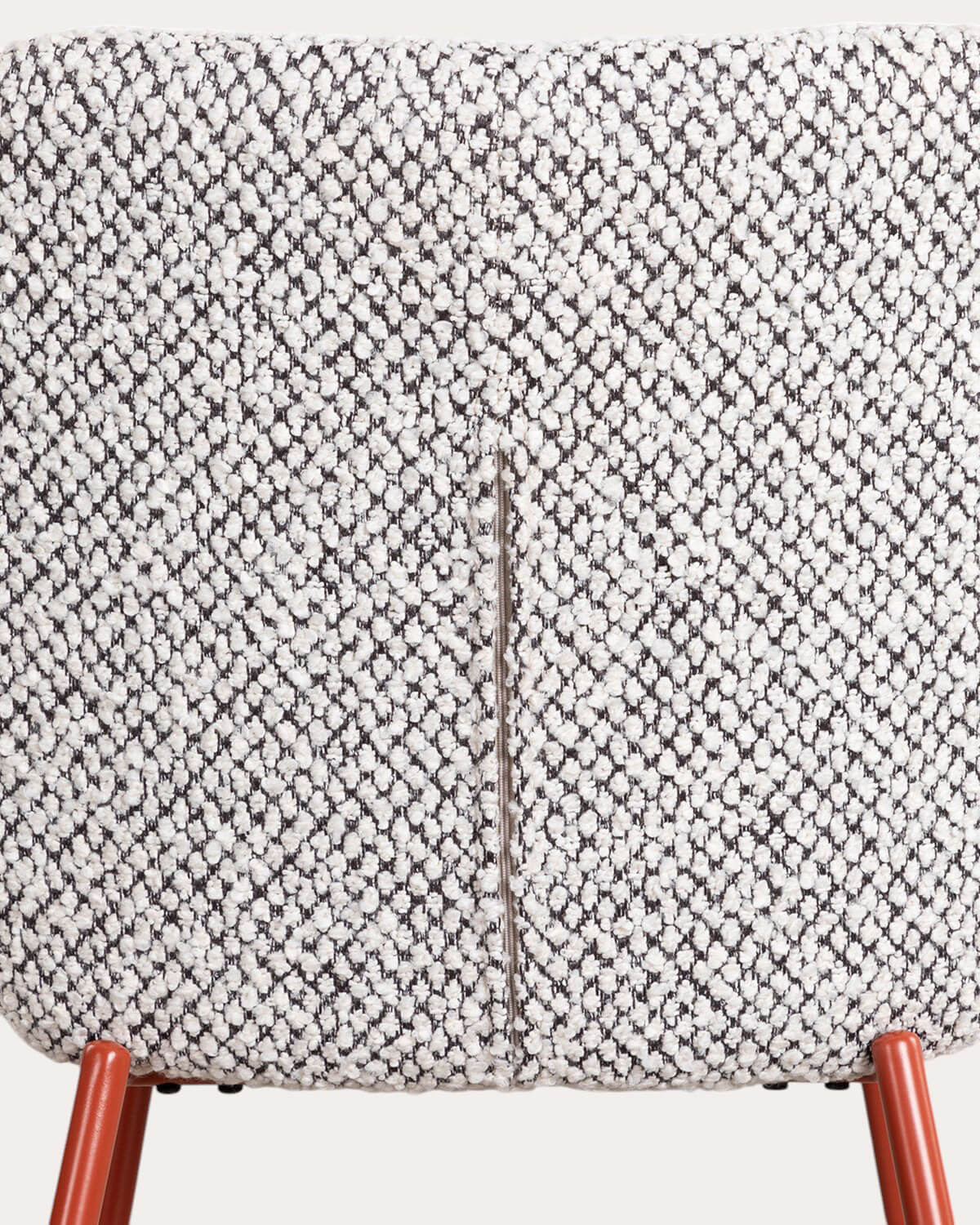 Packen Sie 4 Esszimmerstühle aus Stoff mit Aufdruck und Eider aus Metall , Galeriebild 7