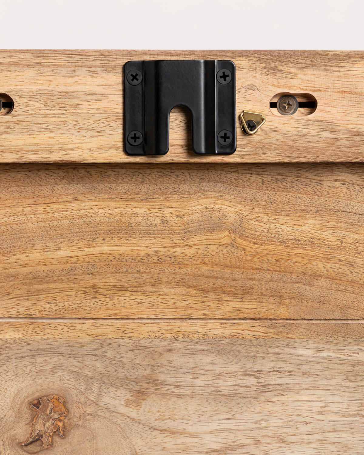 Kopfteil aus Mangoholz für Bett (80x160 cm) Vanile, Galeriebild 4