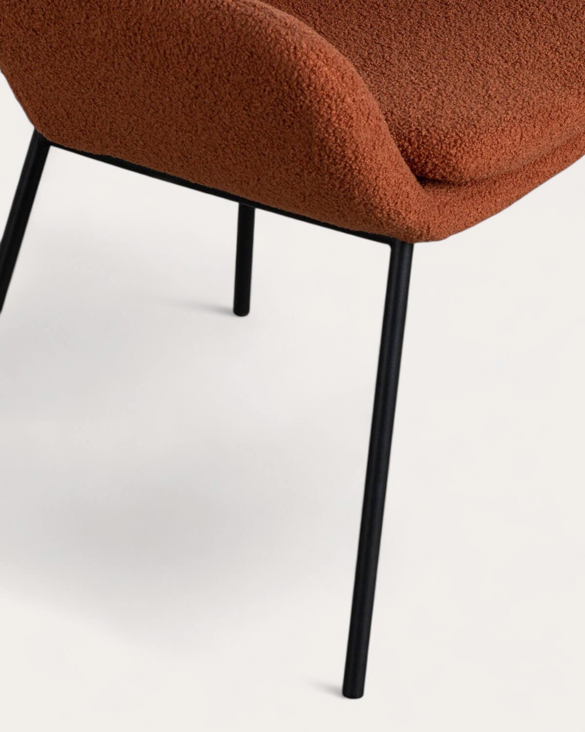 2er Pack Metall-Esszimmerstühle mit Armlehnen Eider Bouclé, Galeriebild 6