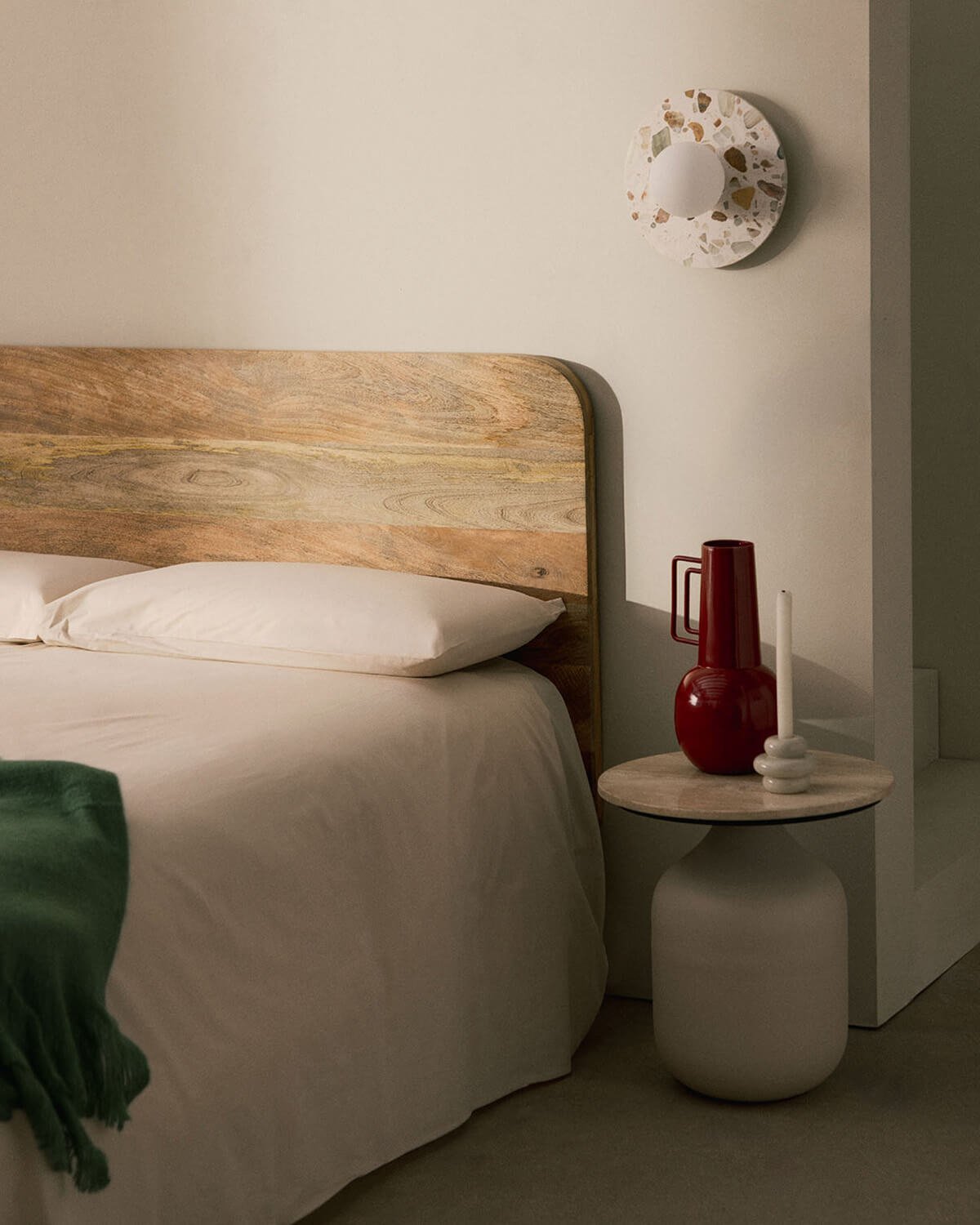 Kopfteil aus Mangoholz für Bett (80x160 cm) Vanile, Galeriebild 2
