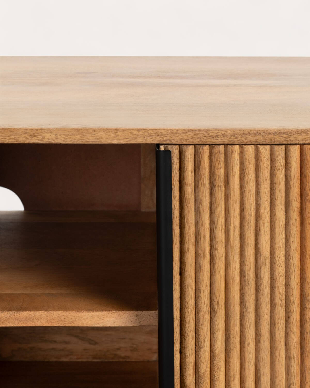 2-türiger TV-Schrank aus Wiener Mangoholz, Galeriebild 7