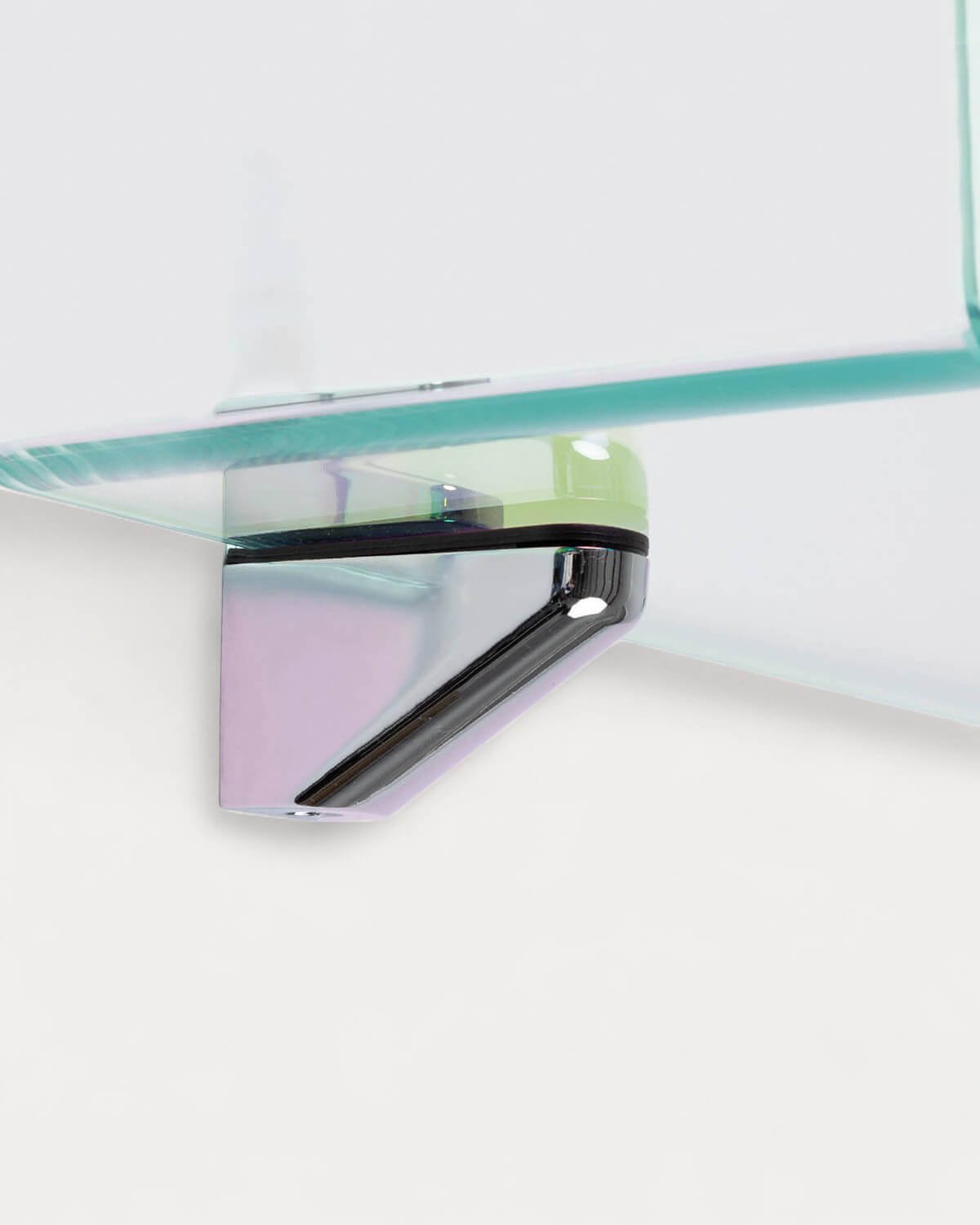 2er-Set Wandregale aus gebogenem Glas Iris, Galeriebild 4