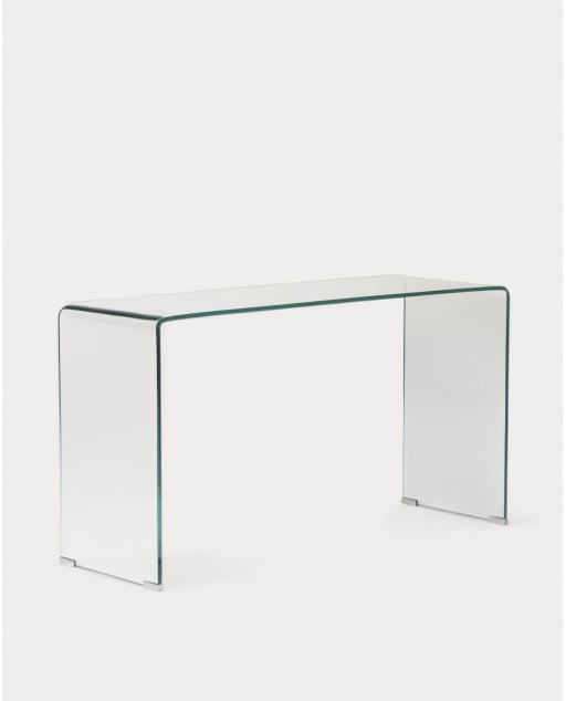 Rechteckige Flurkonsole 120x40 cm aus gehärtetem Glas Gress