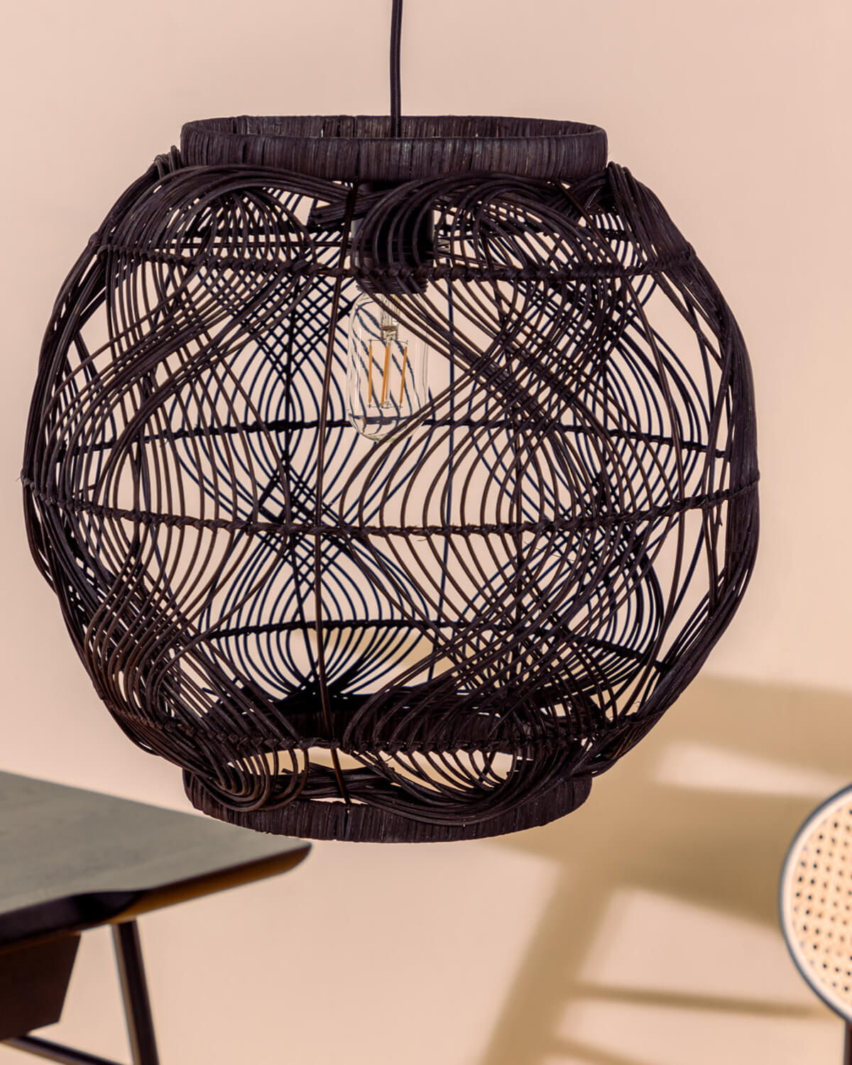 Deckenleuchte aus Rattan (Ø40 cm) Hopp, Galeriebild 2