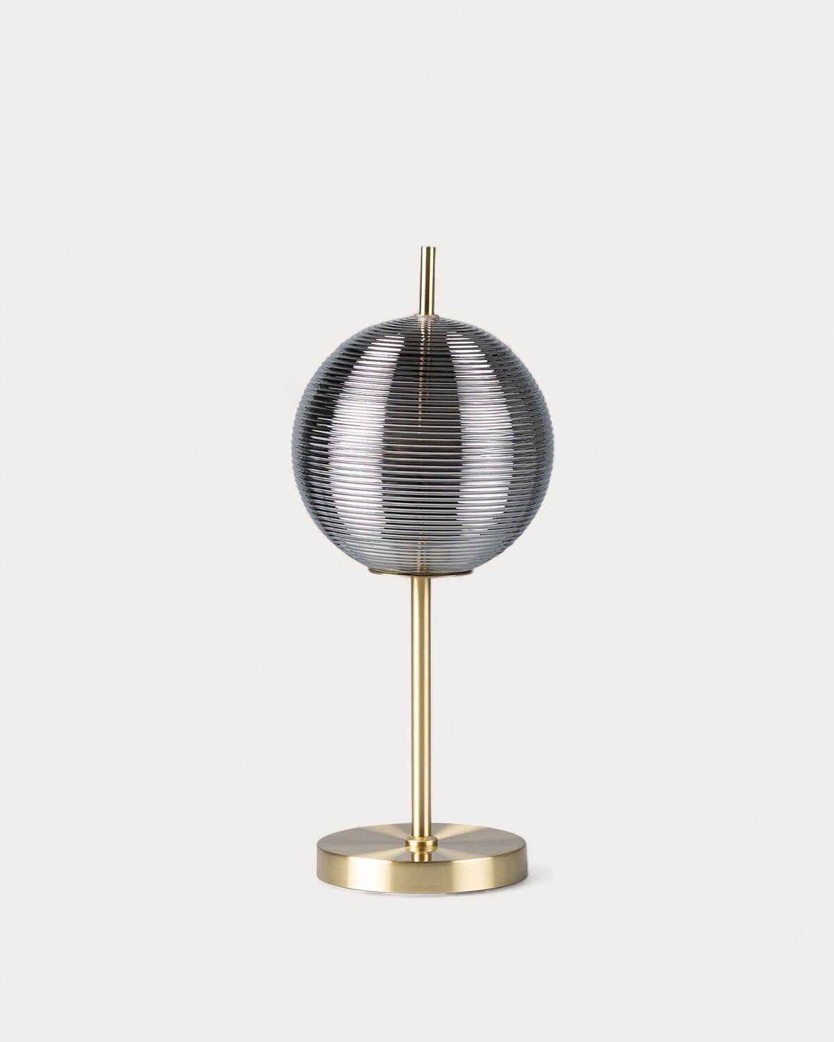 Dimmbare kugelförmige LED-Tischlampe aus Metall (Ø20 cm) Samil , Galeriebild 1