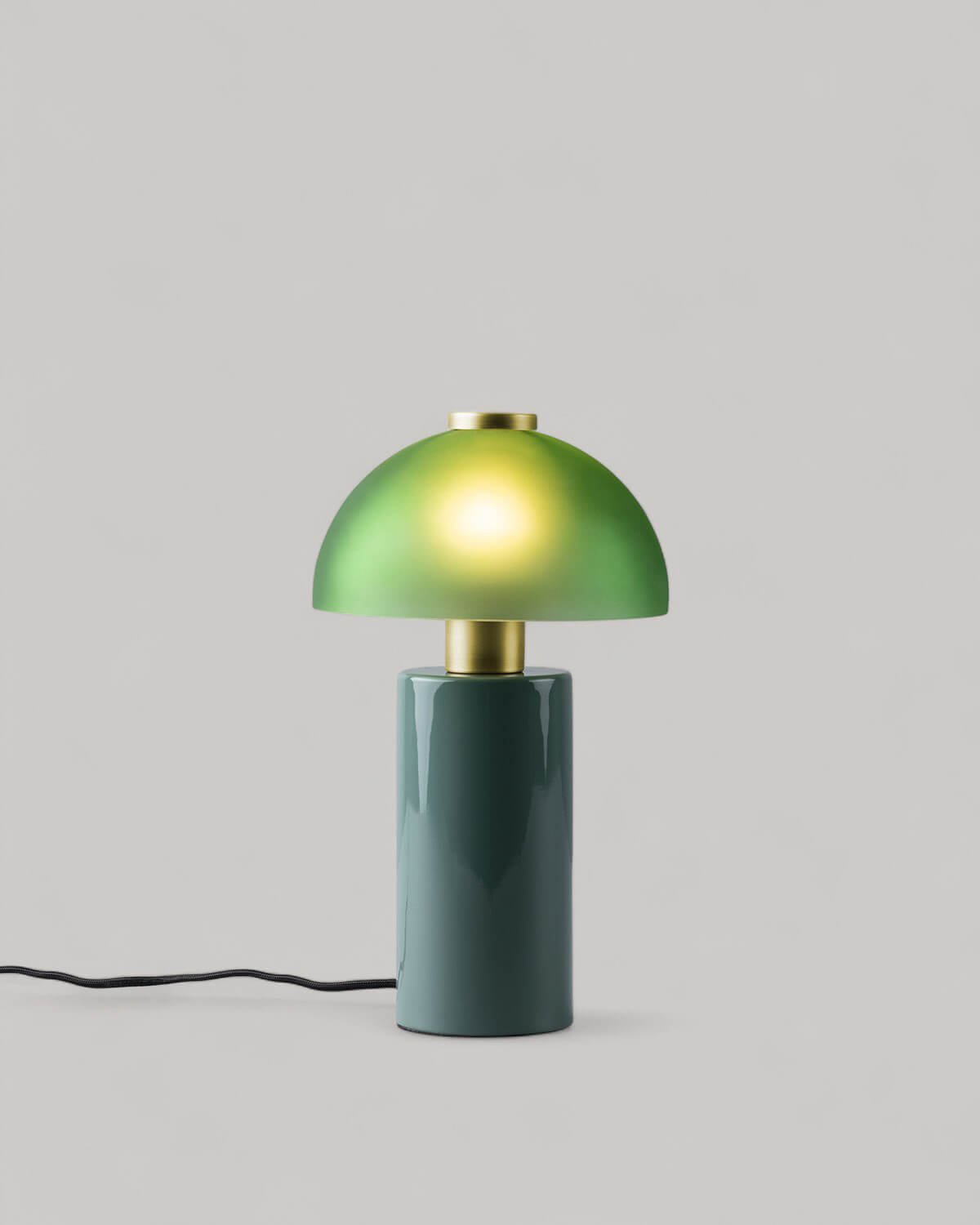 Tischlampe aus Metall und Glas (Ø19,5 cm) Seta Vidre, Galeriebild 3