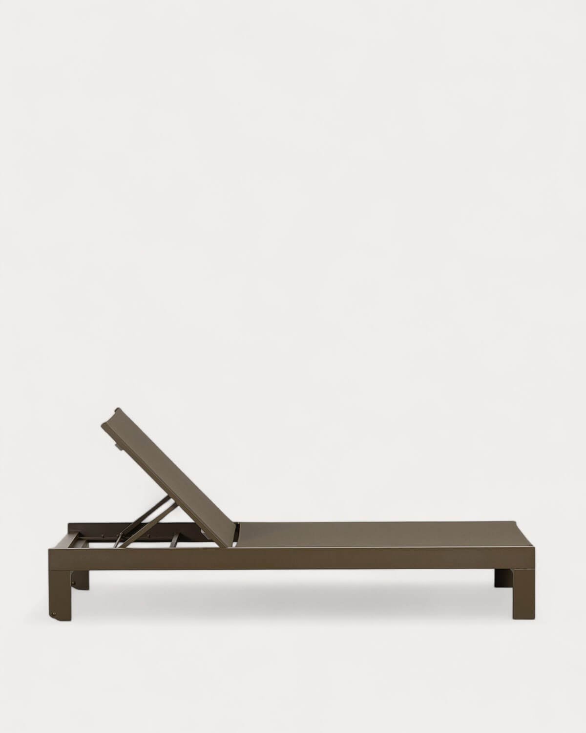 Verstellbare Sonnenliege aus Aluminium und Stoff Neu Kreta, Galeriebild 4