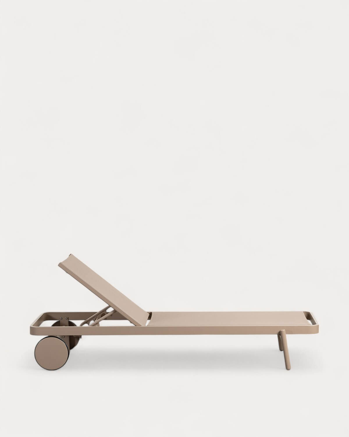 Liegeliege aus Aluminium und Stoff mit Rad Celina, Galeriebild 4