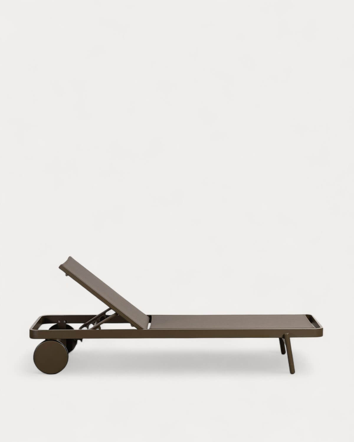 Liegeliege aus Aluminium und Stoff mit Rad Celina, Galeriebild 4