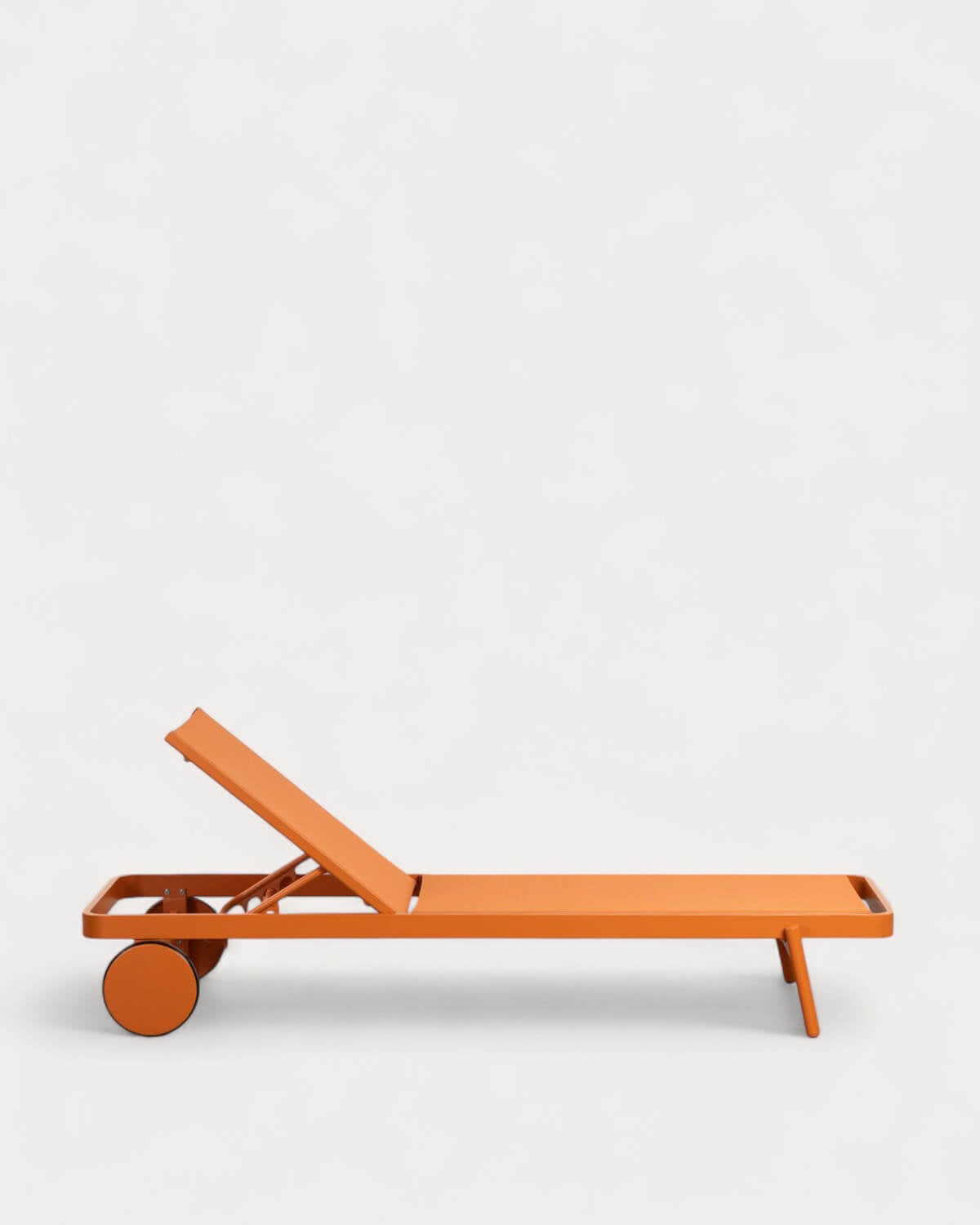 Liegeliege aus Aluminium und Stoff mit Rad Celina, Galeriebild 3