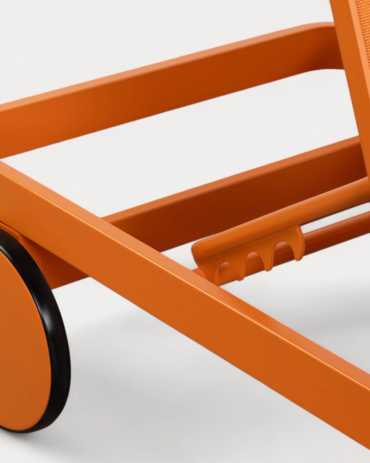 Liegeliege aus Aluminium und Stoff mit Rad Celina, Galeriebild 8