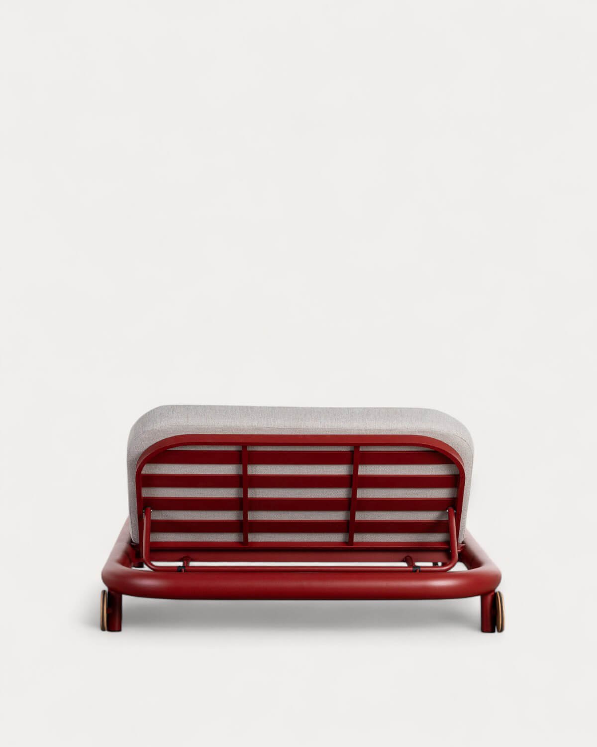 Doppelte Liege aus Aluminium mit Cheryl-Stoffkissen, Galeriebild 5