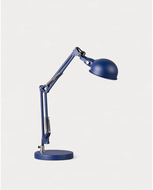 Febo-Metalltischlampe - Blau Storm