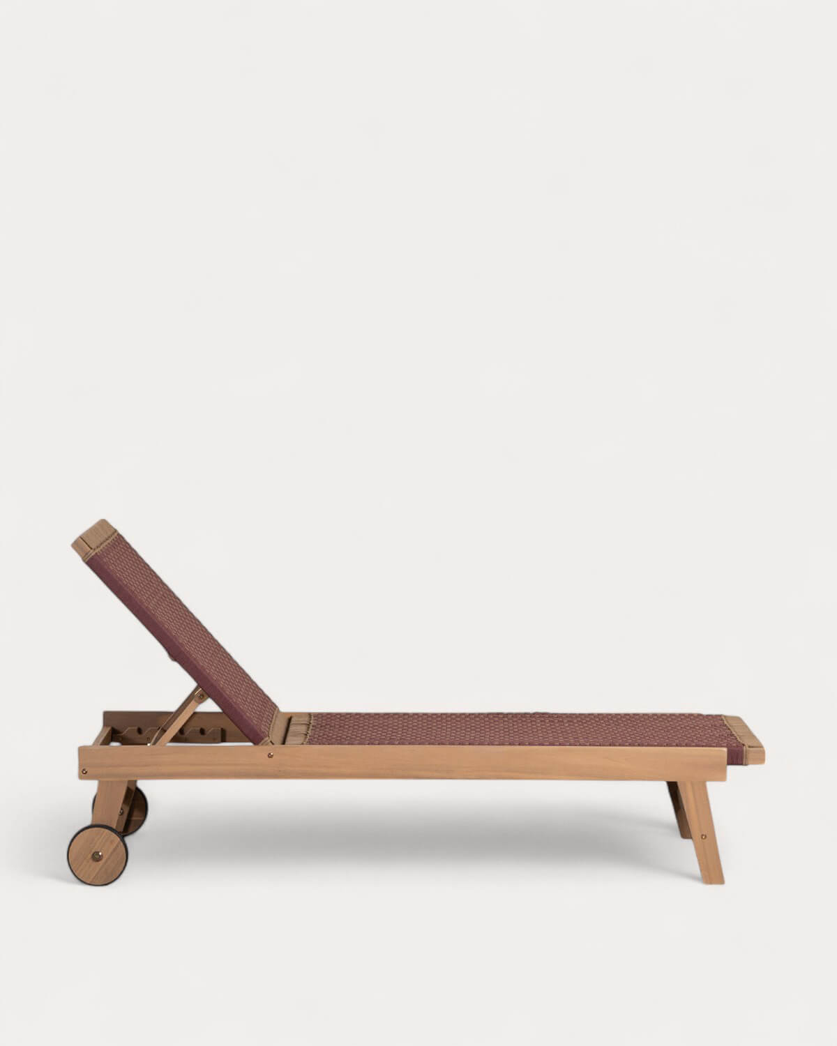 2er-Pack Mirle-Liegen aus Akazienholz und Seil mit Rädern, Galeriebild 4