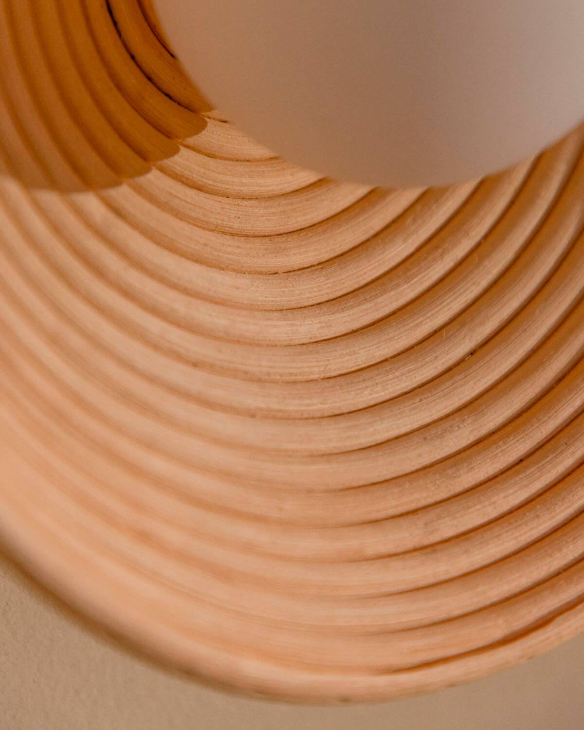 Rattan-Wandleuchte Fleurs , Galeriebild 5