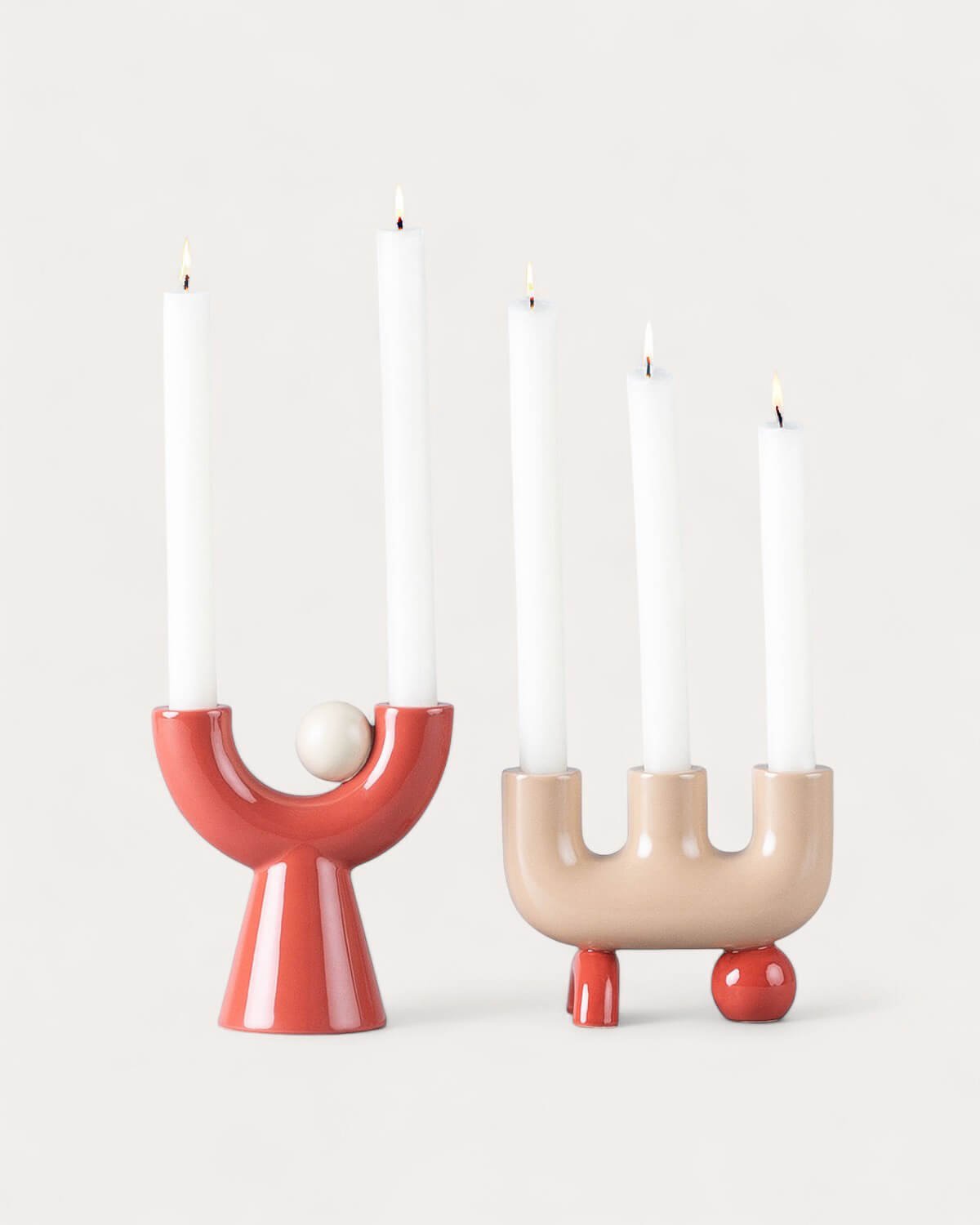 Satz mit 2 Design-Kerzenhaltern, Galeriebild 2
