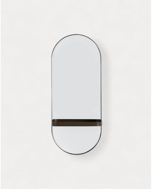 Wandspiegel mit Metallablage Laiz