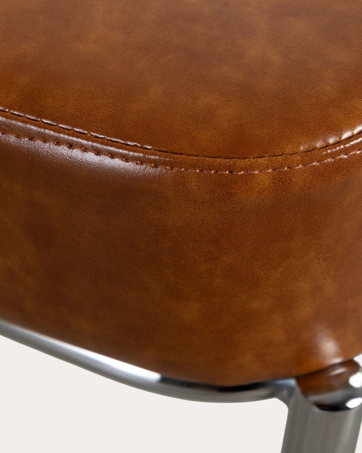 2er-Pack Esszimmerstühle aus Kunstleder und Metall Elin, Galeriebild 8