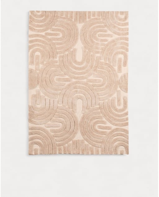 Handgefertigter Polyesterteppich (236x165 cm) Zanas