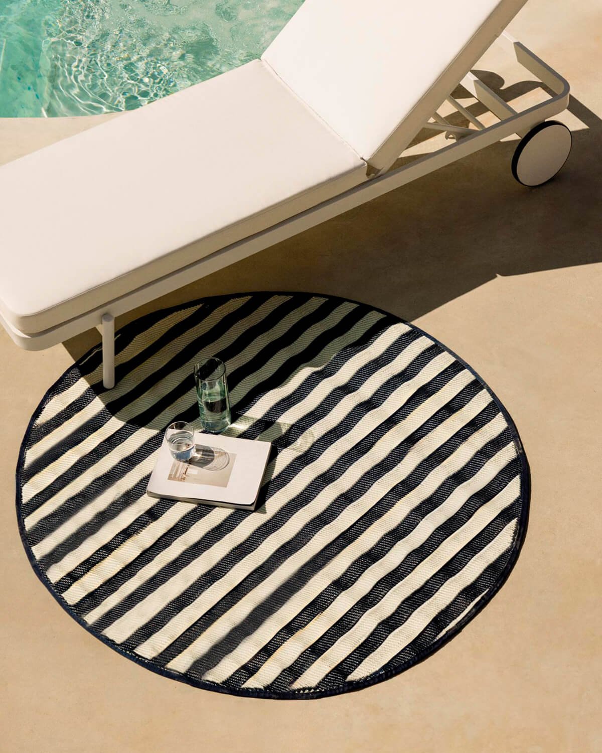 Runder Polypropylen-Outdoor-Teppich (Ø149 cm) Cierzo, Galeriebild 2