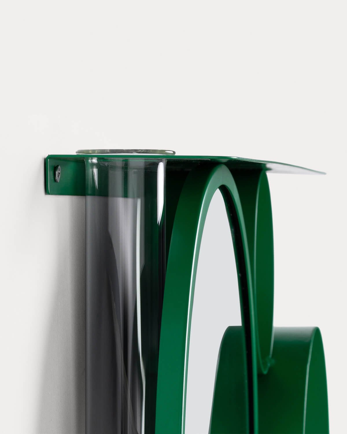 Wandspiegel mit Metallablage (Ø28 cm) Elara, Galeriebild 3