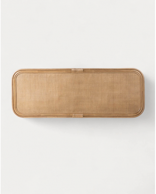 Maisie Kopfteil für 160 cm Bett aus Holz und Naturrattan