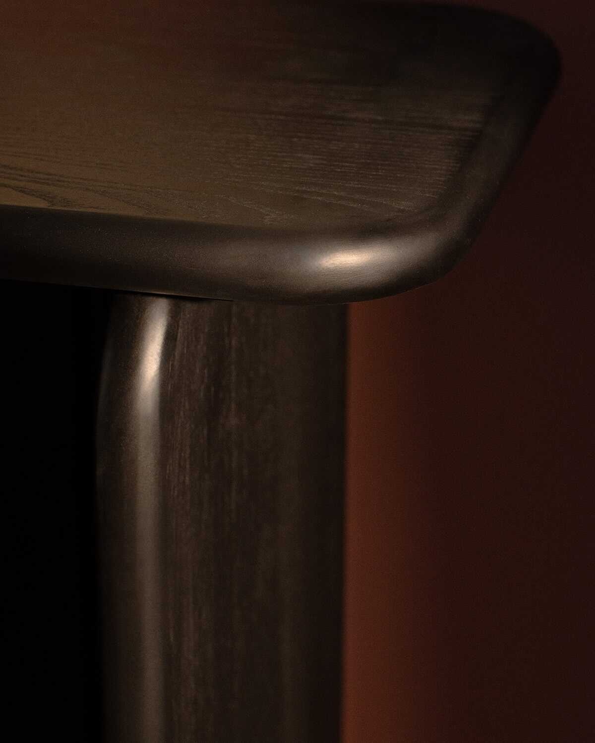 Rechteckige Flurkonsole 130x40 cm aus Kiefernholz und Ulmenholz Kuroen, Galeriebild 3