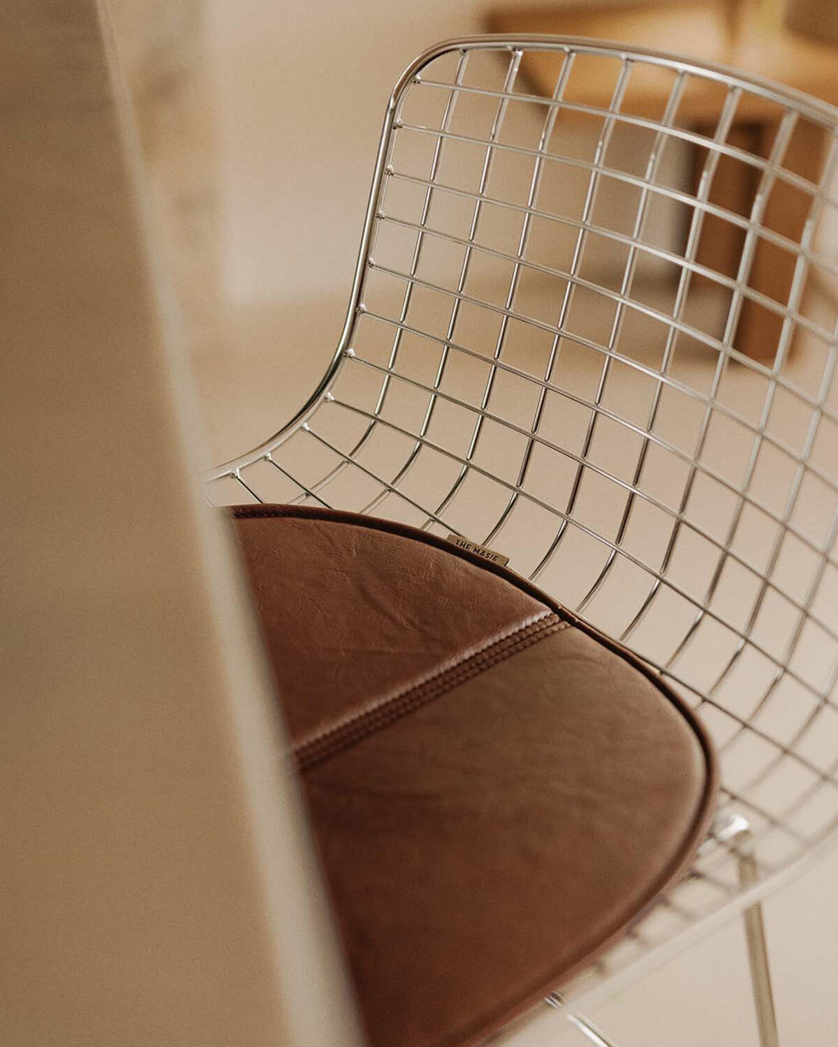 Rechteckiges Kunstlederkissen (42,5x41 cm) für Aras Stuhl, Galeriebild 3