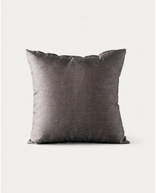 Quadratisches Outdoor-Kissen aus Stoff (38,5 x 38,5 cm) Kreta - Braun