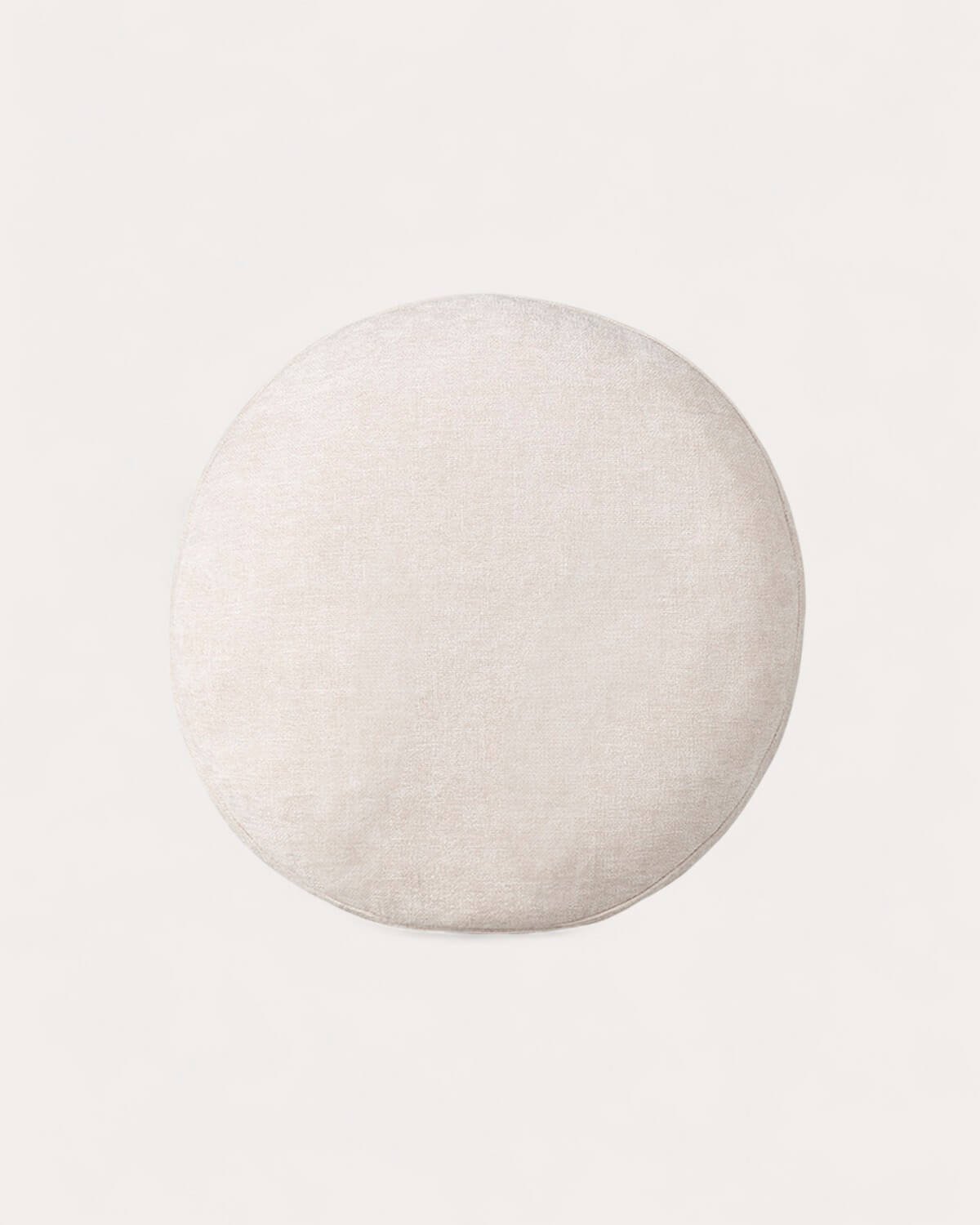 Runder Canvas-Bezug (Ø43 cm) Ilham Vollfarbe