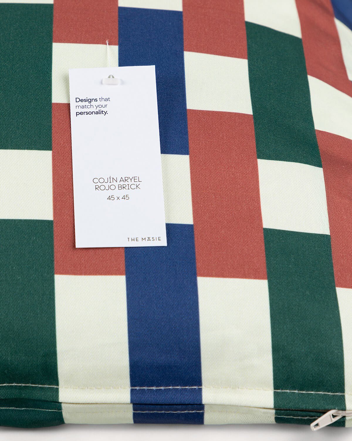 Quadratisches Stoffkissen (45x45 cm) Aryel, Galeriebild 5