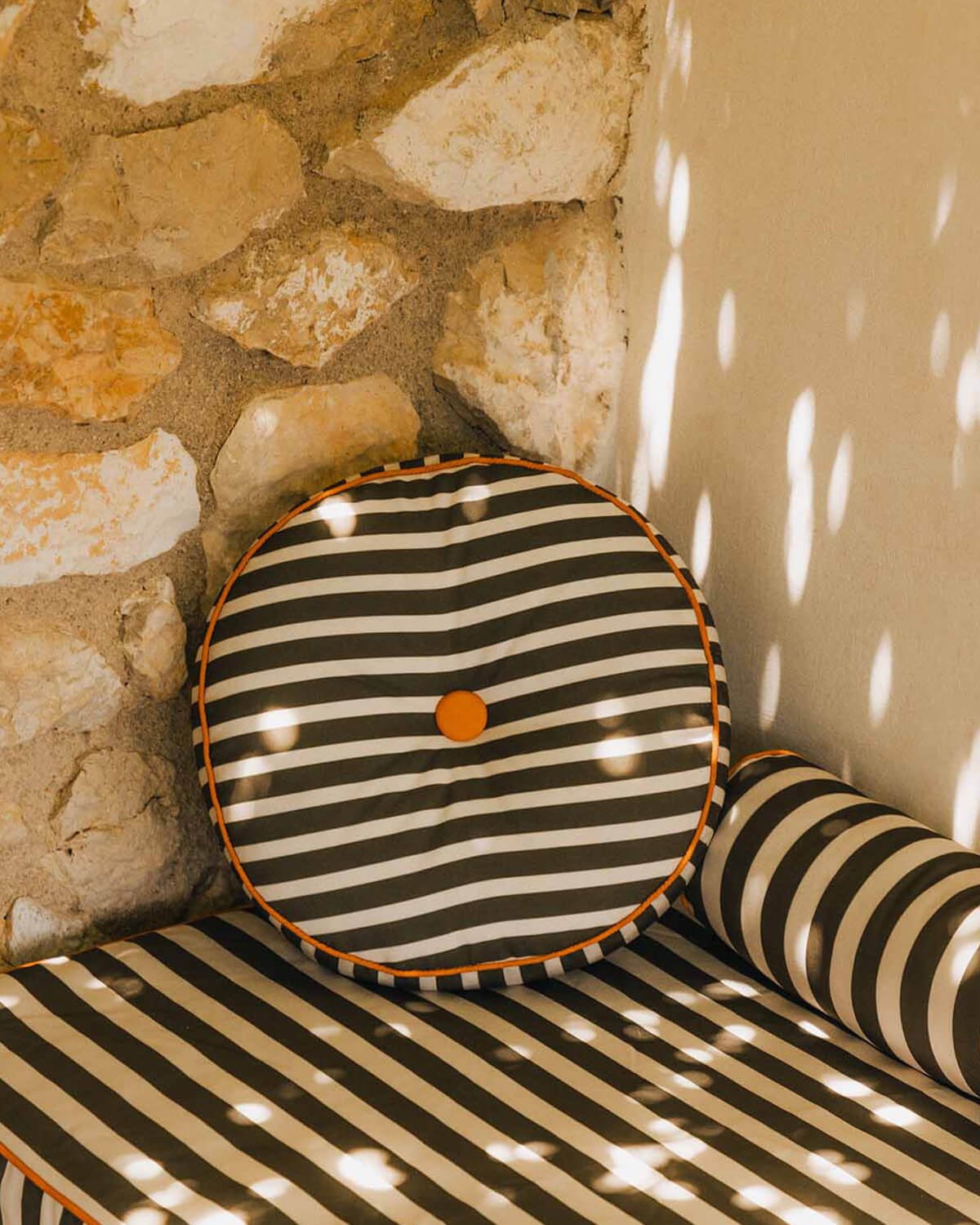 Rundes Outdoor-Stoffkissen (Ø40 cm) Zambi, Galeriebild 2