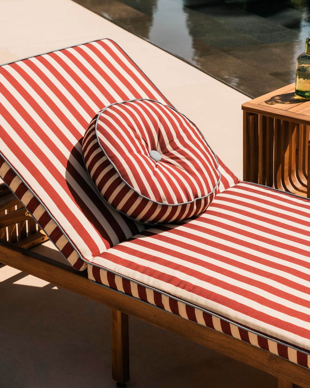 Rundes Outdoor-Stoffkissen (Ø40 cm) Zambi, Galeriebild 2