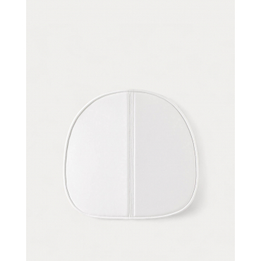 Rechteckiges Kunstlederkissen (42,5x41 cm) für Aras Stuhl Weiß Polar - The Masie