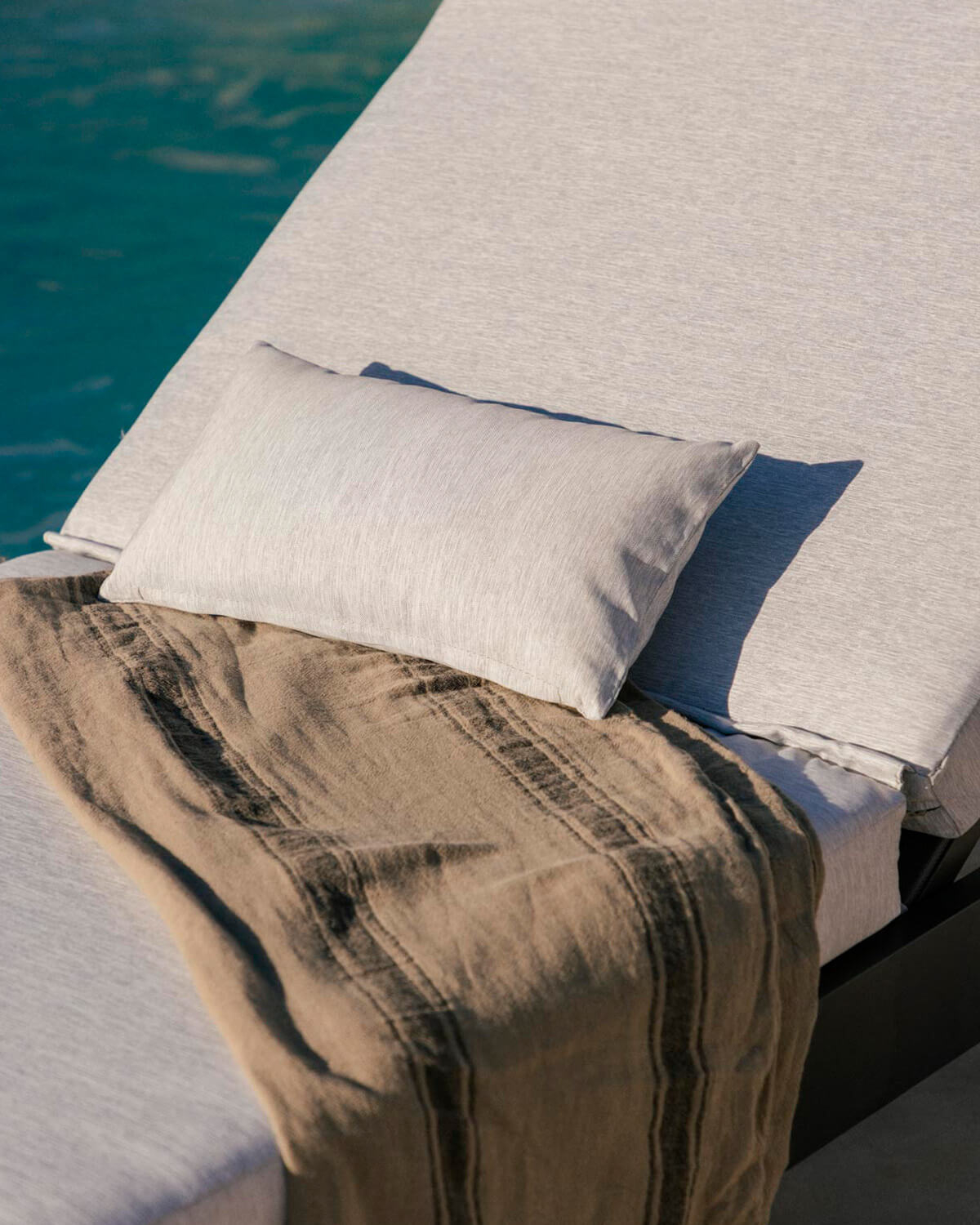 Rechteckiges Outdoor-Kissen aus Stoff (20 x 38,5 cm) Kreta, Galeriebild 3