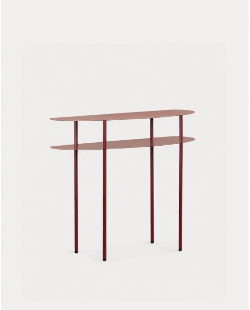 Metallkonsole (90x36 cm) Idris - Rot Tinto