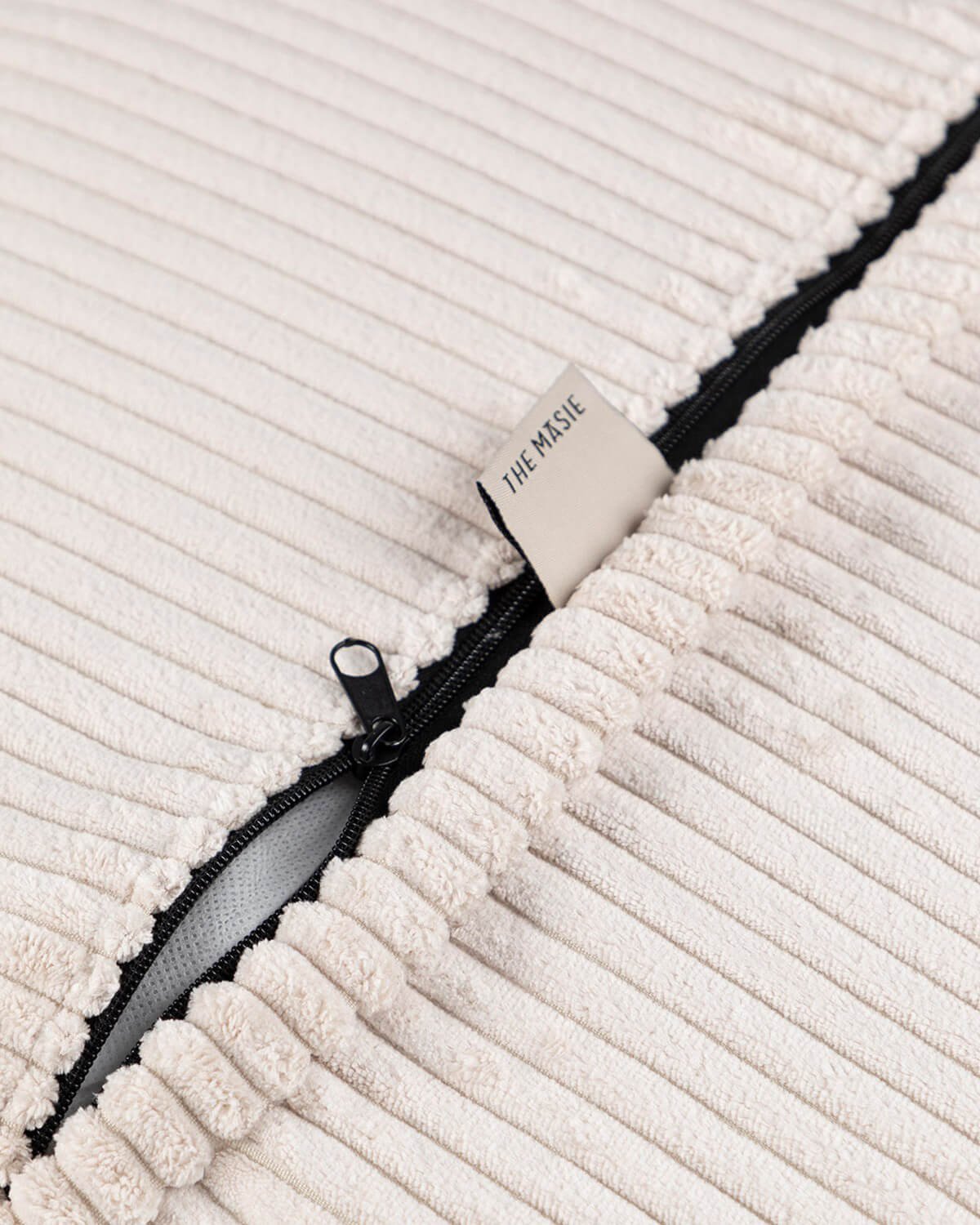 Rundes Dickes Cordkissen (Ø43 cm) Raim, Galeriebild 6