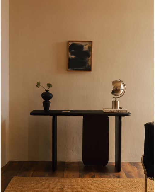Konsole aus Kiefern- und Ulmenholz (130x40 cm) Kuroen