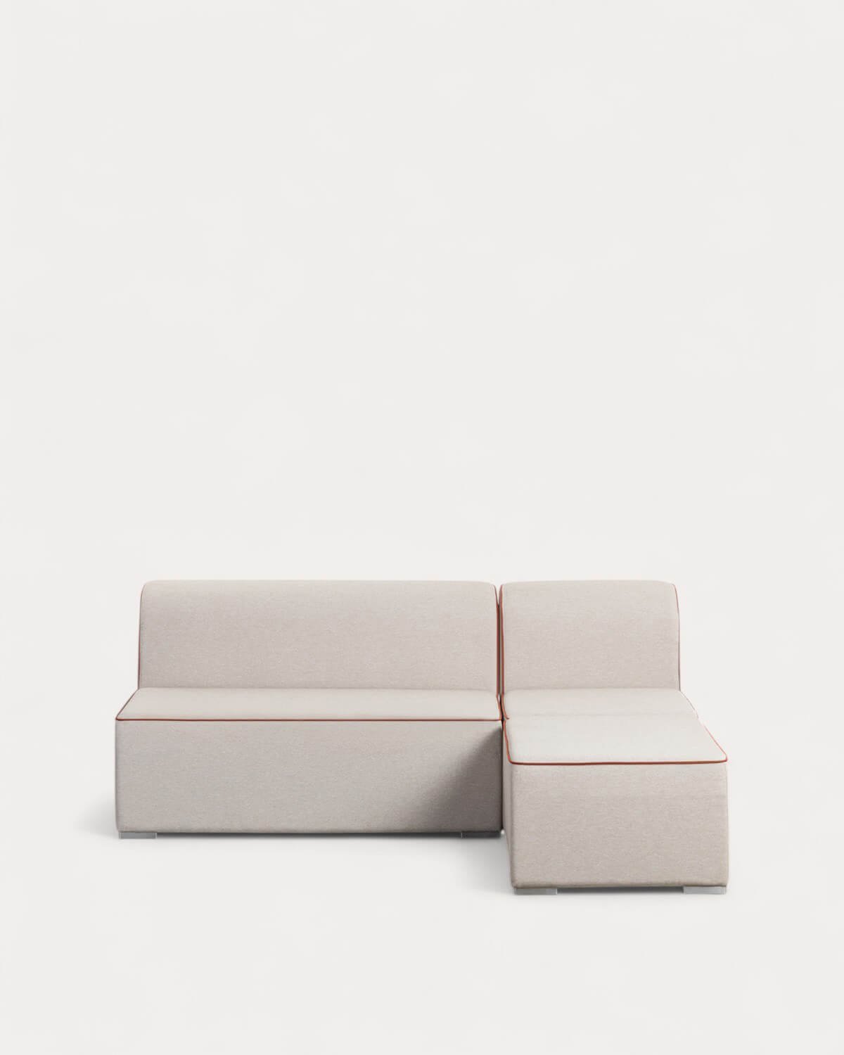 Modulares Gartensofa, 2-teilig, 2-Sitzer-Sofa und Sessel mit Polsterbezug aus Lagos-Stoff, Galeriebild 1