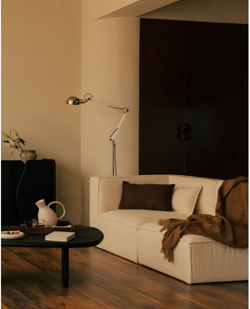Modulares Ecksofa 2-Teilig aus Bouclé Stoff Kilhe